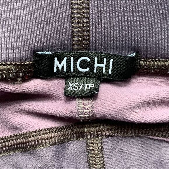 Michi Glow High Waisted Leggings Luxury Activewear Lavender Purple XS - Picture 5 of 11